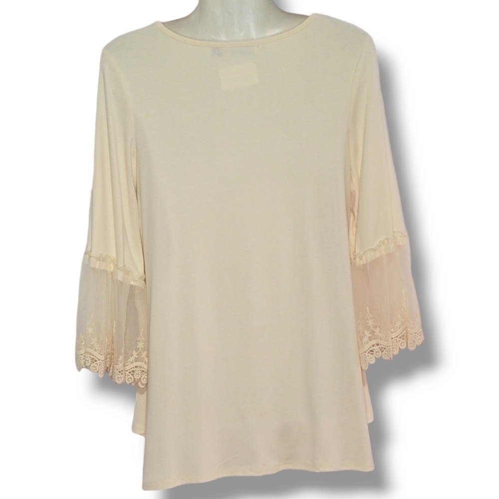 ✨️NWT✨️ ORIGAMI by Vivian - Cream Lace & Crochet - Picture 5 of 15